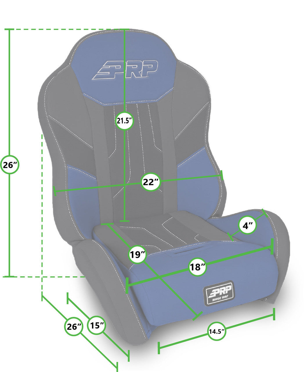 Rapid Suspension Boat Seat, Black