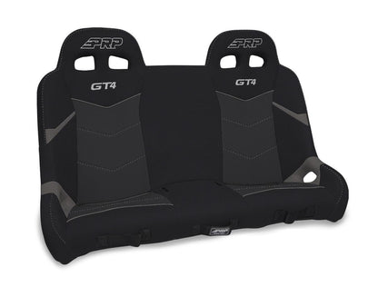 GT4 Quick Release Rear Suspension Bench Seat for Polaris RZR PRO XP4, PRO R4, Turbo R4 - Black