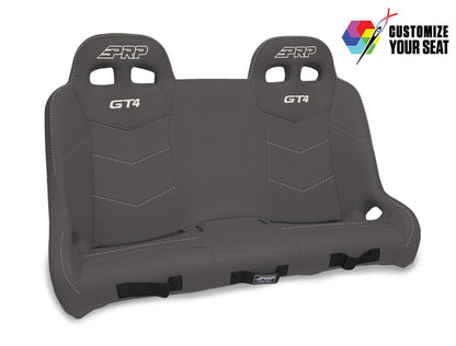 GT4 Quick Release Rear Suspension Bench Seat for Polaris RZR PRO XP4, PRO R4, Turbo R4 - Black