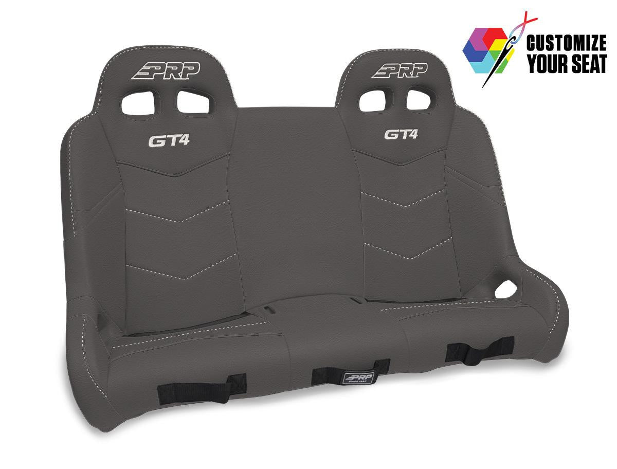 GT4 Quick Release Rear Suspension Bench Seat for Polaris RZR PRO XP4, PRO R4, Turbo R4 - Custom
