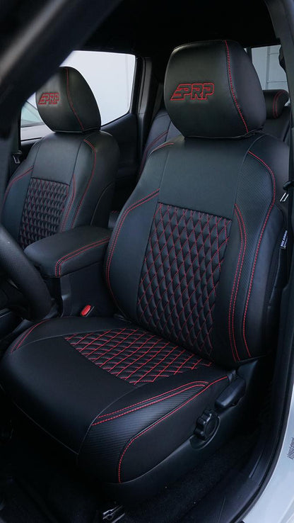 Front Seat Covers for 2016-2023 Toyota Tacoma with Manual Seat Adjusters (Pair) - Custom