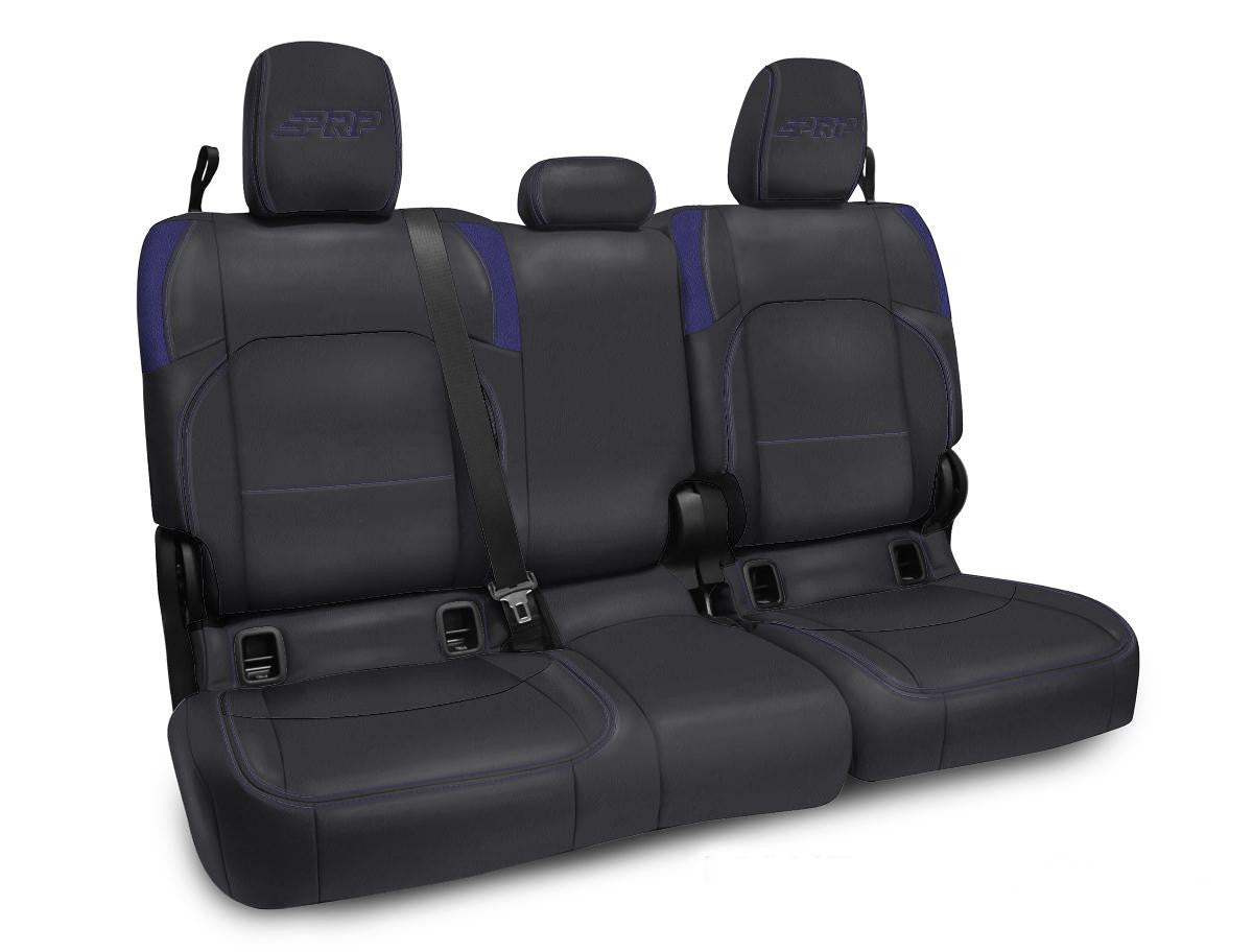 Rear Bench Cover for Jeep Gladiator JT, with no Armrest - Black with Red Stitching