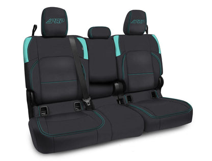Rear Bench Cover for Jeep Gladiator JT, with Armrest - Black with Red Stitching