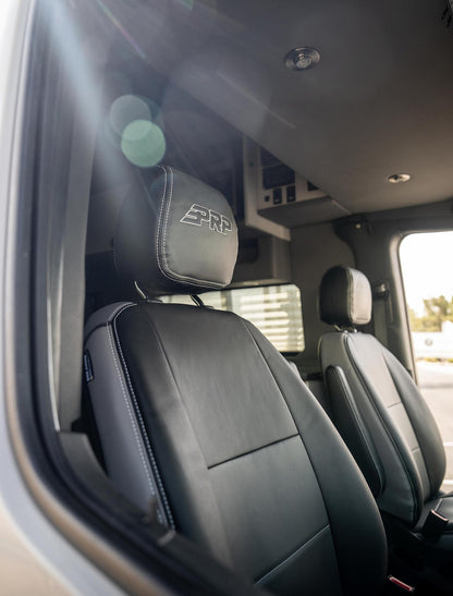 Front Seat Covers for 2019+ Mercedes Sprinter Van (Pair) - All Black
