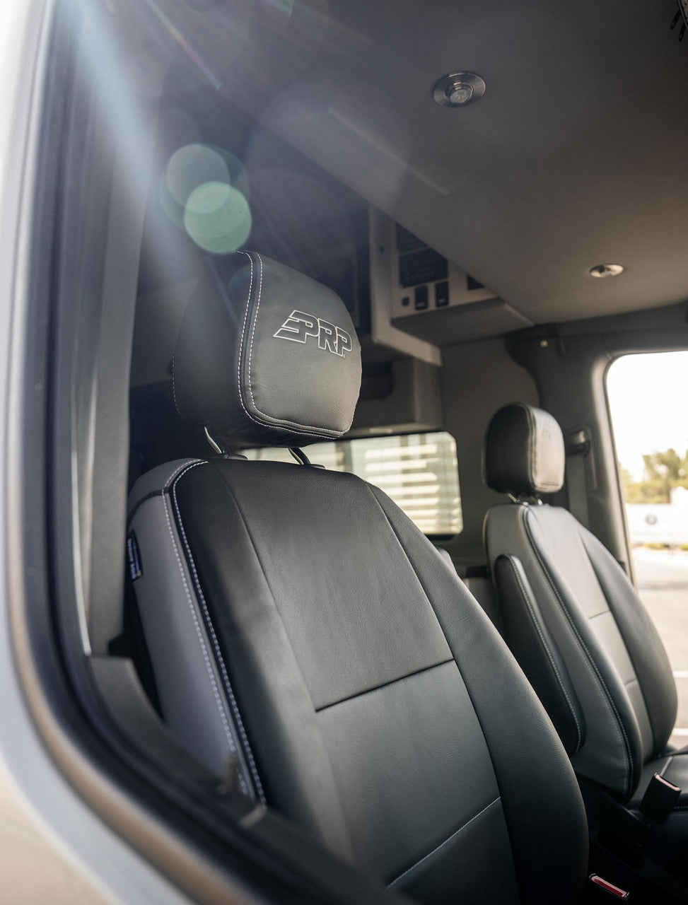 Front Seat Covers for 2019+ Mercedes Sprinter Van (Pair) - All Black