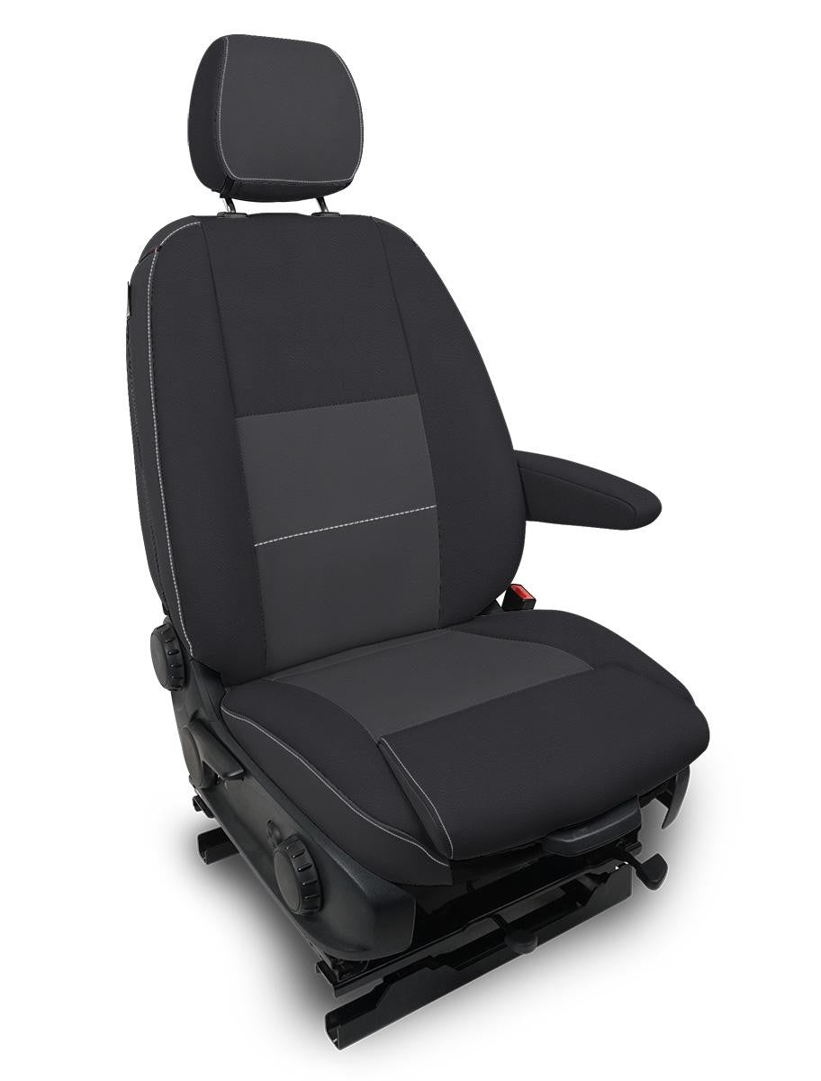 Front Seat Covers for 2019+ Mercedes Sprinter Van (Pair) - All Black