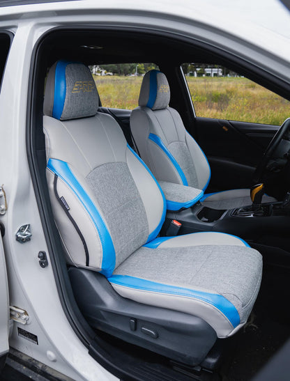 Front Seat Covers for 2021+ Subaru Outback (Pair) - All Black