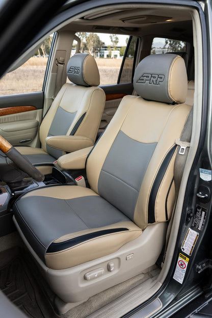 Front Seat Covers for 2003-2009 Lexus GX470 (Pair) - Beige