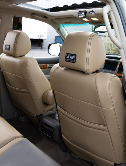 Front Seat Covers for 2003-2009 Lexus GX470 (Pair) - Beige
