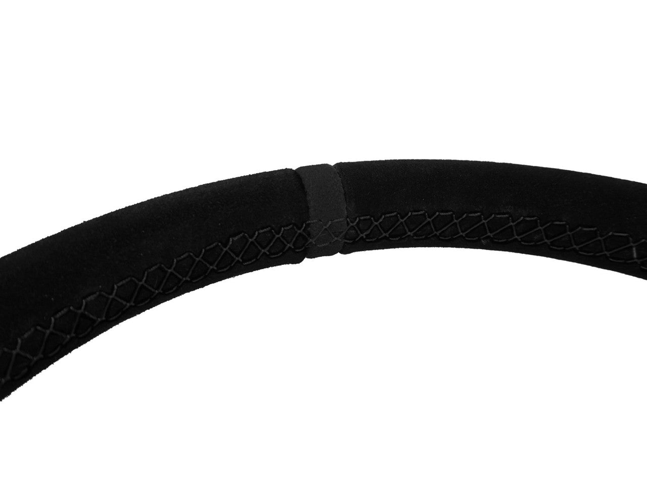 Deep Dish Suede Steering Wheel, Black
