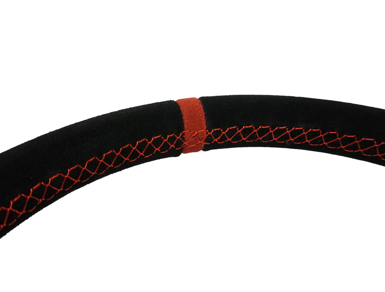 Deep Dish Suede Steering Wheel, Black