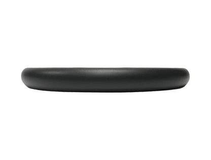 Flat Leather Steering Wheel, Black