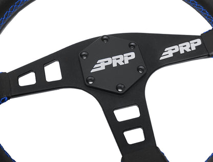 Flat Leather Steering Wheel, Black