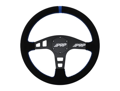 Flat Suede Steering Wheel, Black