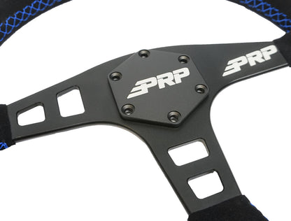 Flat Suede Steering Wheel, Black
