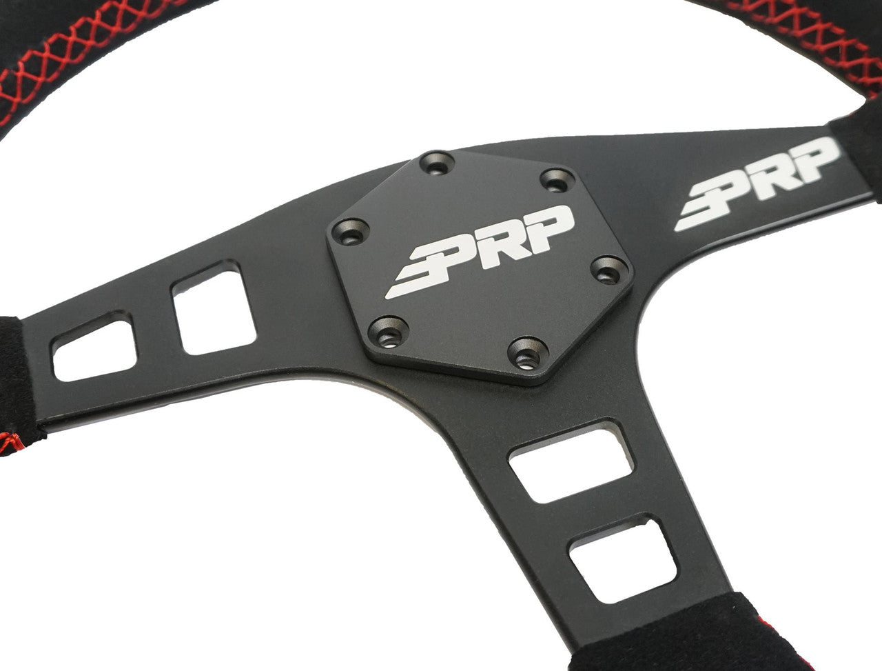 Flat Suede Steering Wheel, Black