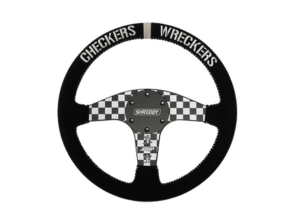PRP X Shreddy Checkered Steering Wheel, Flat