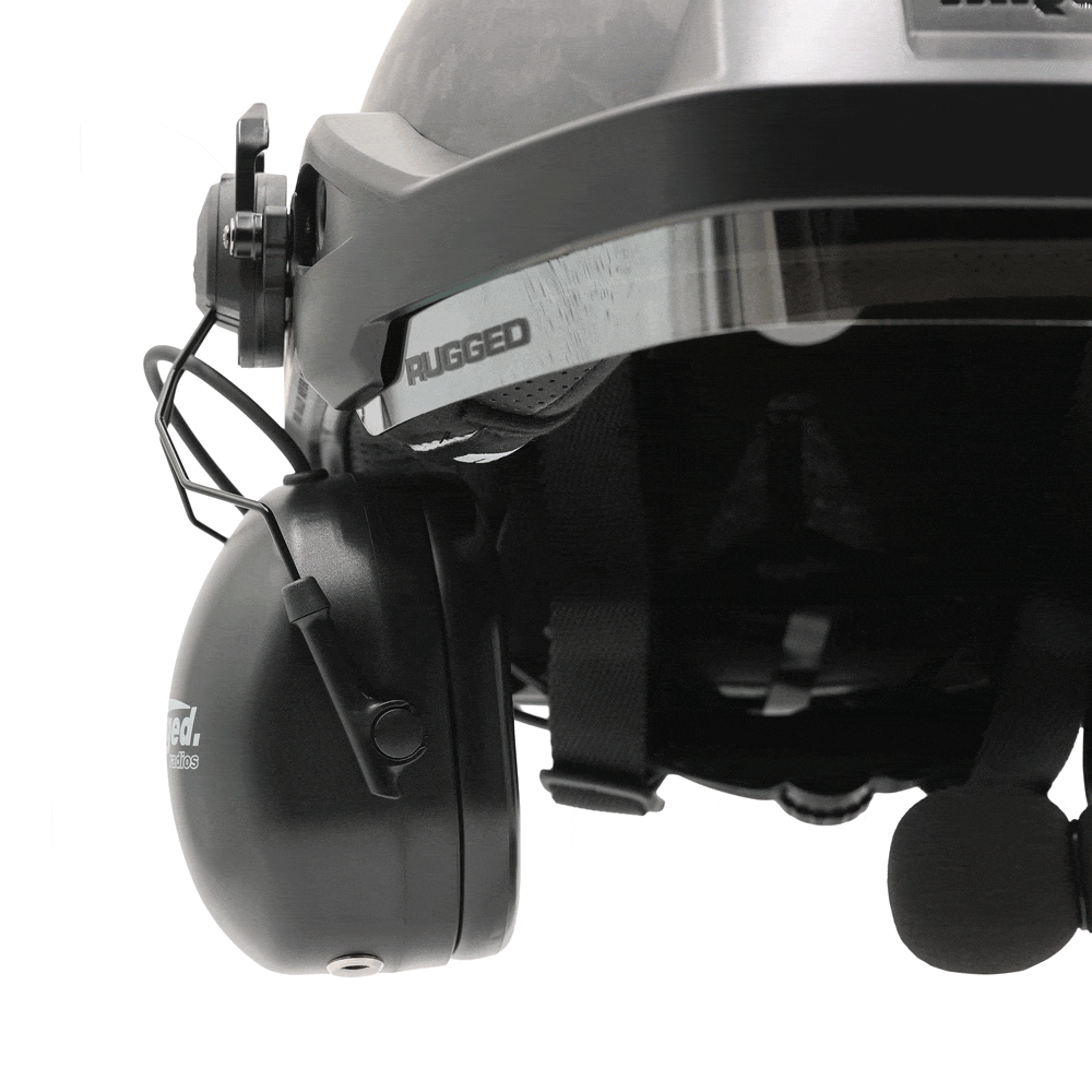 MRC Opposition Half Helmet with Rail Mounted Headset - DOT