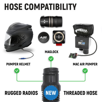 Ultra Flex Expandable Helmet Air Pumper Hose
