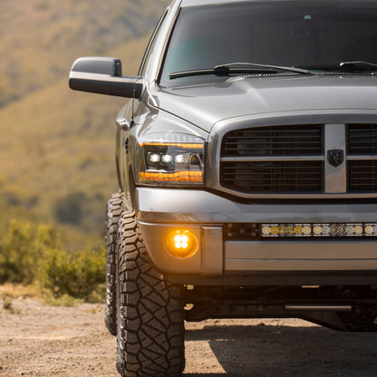 Alpha Rex 06-08 Dodge Ram NOVA-Series LED Projector Headlights Alpha-Black