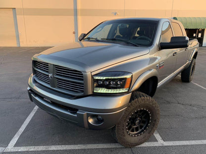 Alpha Rex 06-08 Dodge Ram NOVA-Series LED Projector Headlights Chrome