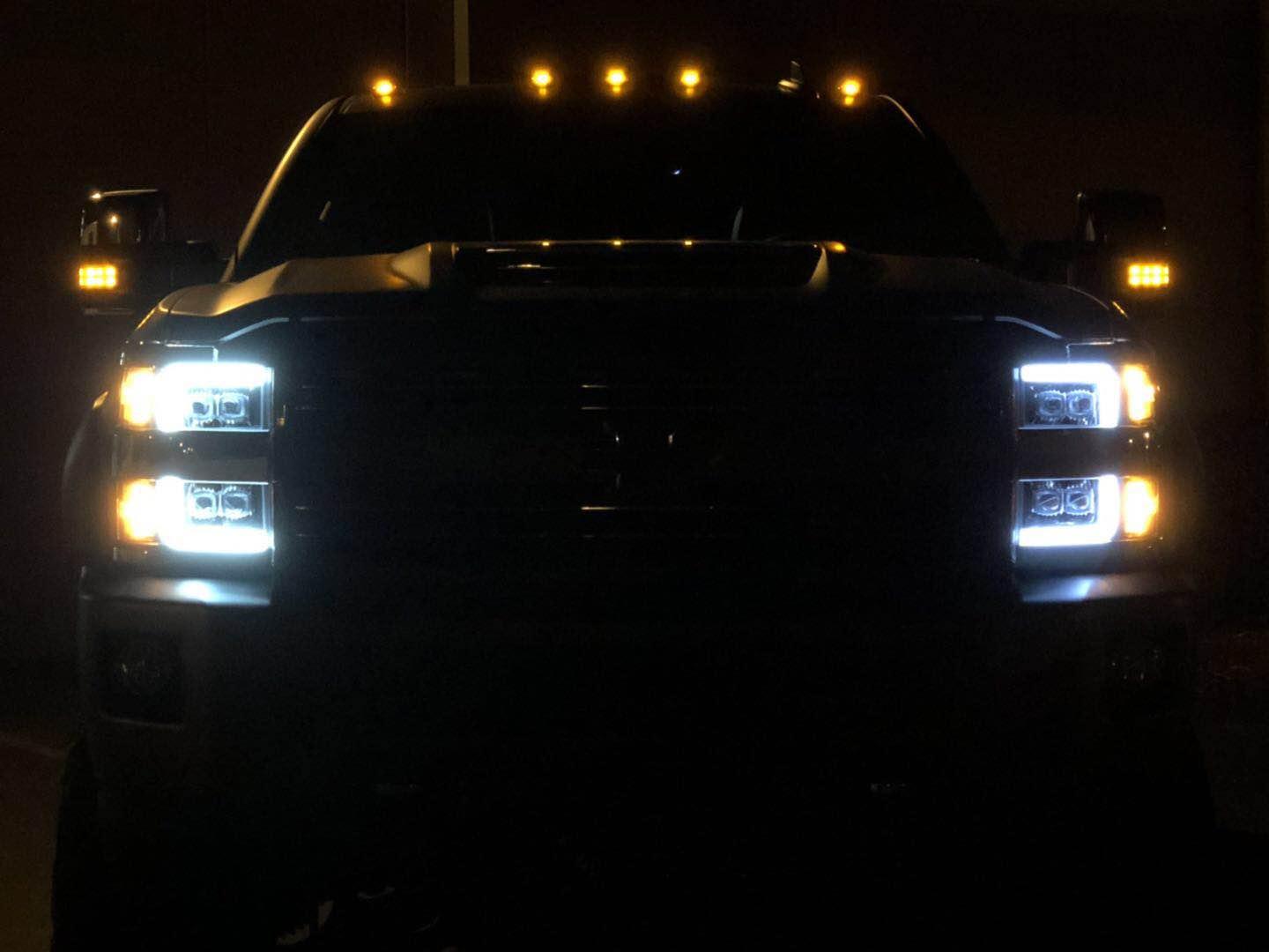 Alpha Rex 15-19 Chevrolet Silverado 2500HD/3500HD NOVA-Series LED Projector Headlights Black G2