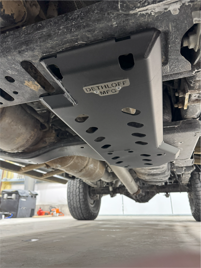 Dethloff Manufacturing DEF Tank/Transfer Case Guard: 2014+ 2500/3500