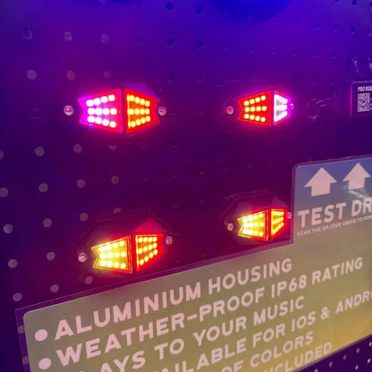 Install UTV 8-Pod Rock Light & 4FT LED Kool Whips