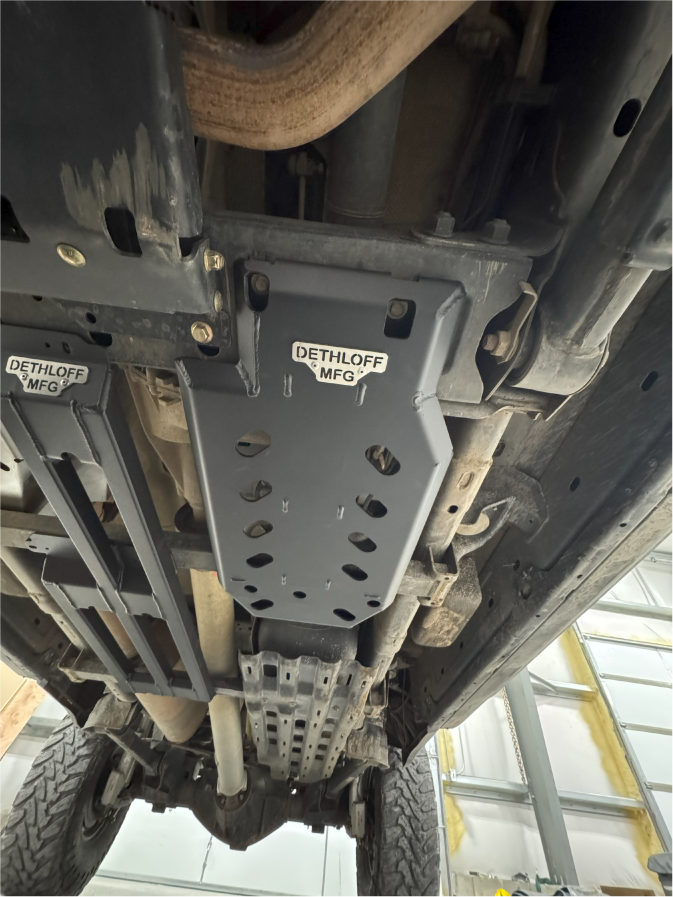 Dethloff Manufacturing TRANSFER CASE & EVAP GUARD: 2014+ 2500/3500