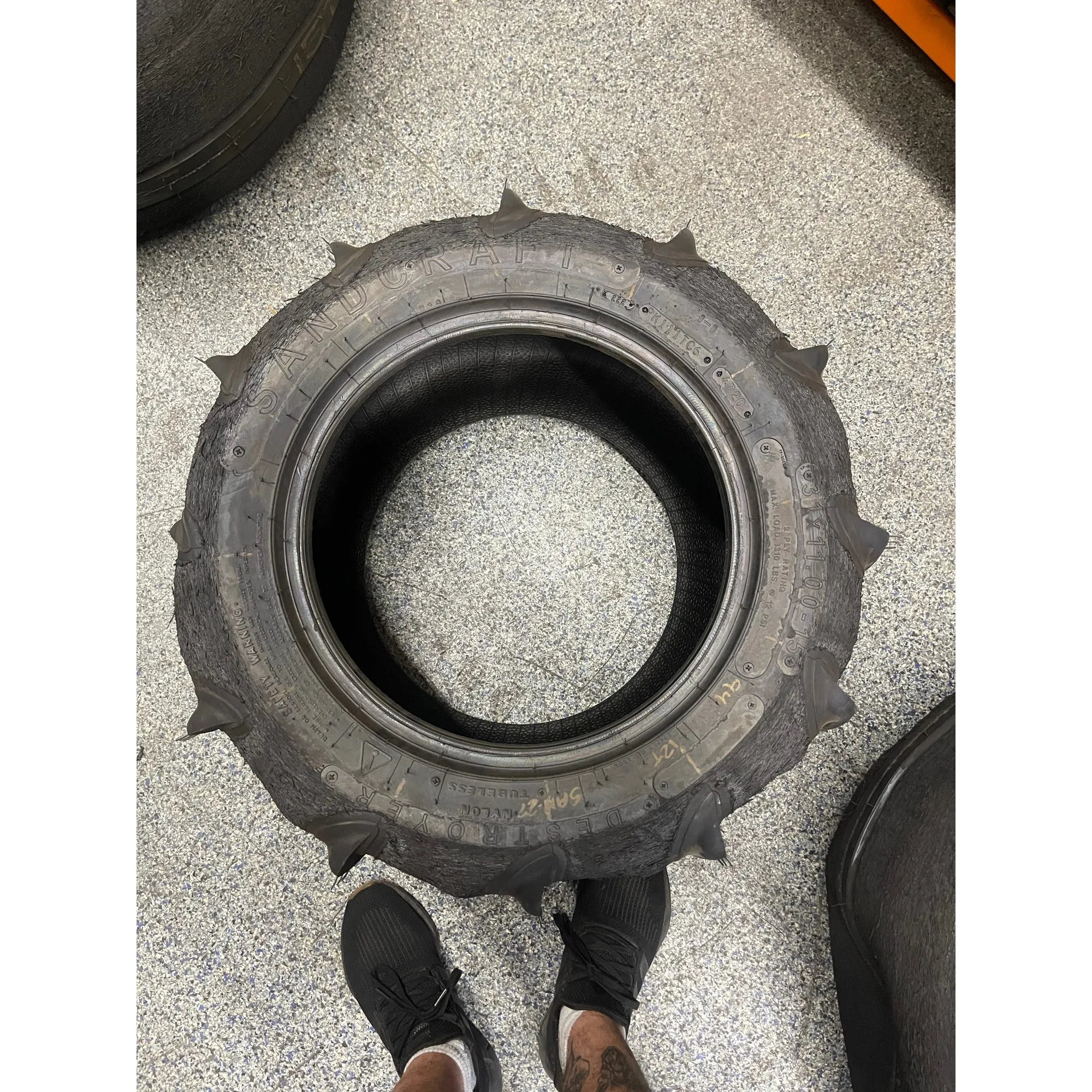 Destroyer Rear Paddle Sand Tire 31x11 R15 (GARAGE SALE)