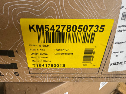 [Open Box] Open Box KM54278050735 17x8.0, 5x127, +35mm (Single Wheel) Satin Black