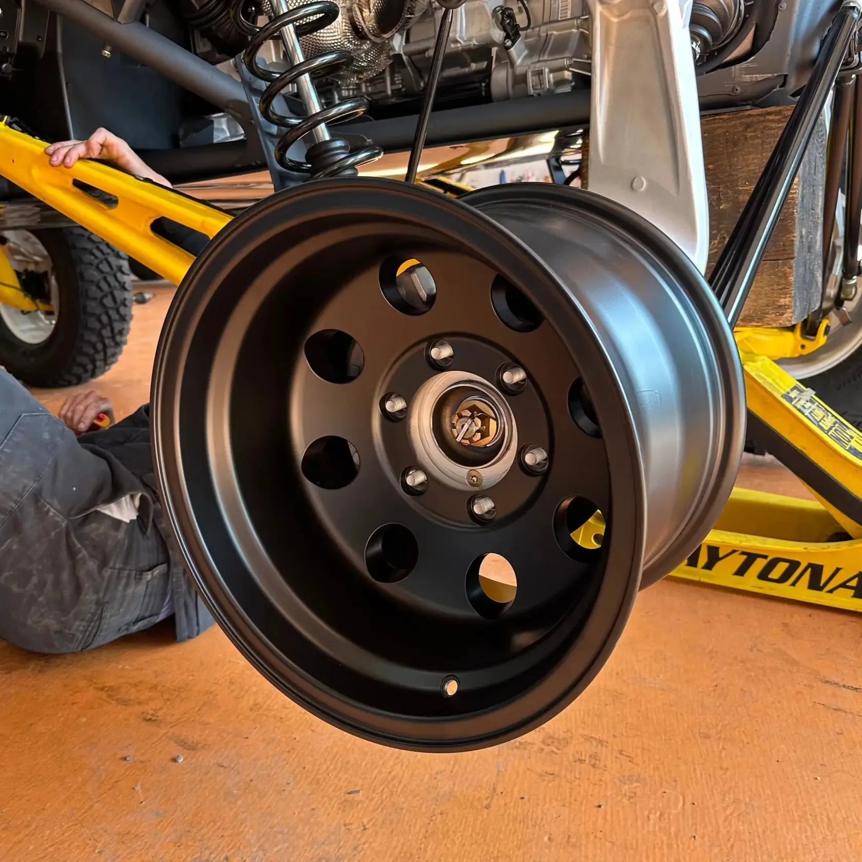 Can Am Maverick R Baja Sand Wheel Set (Satin Black)