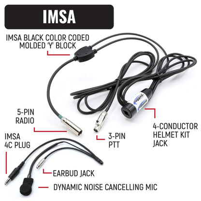 IMSA Driver and Crew Chief Racing Kit with R1 Radios