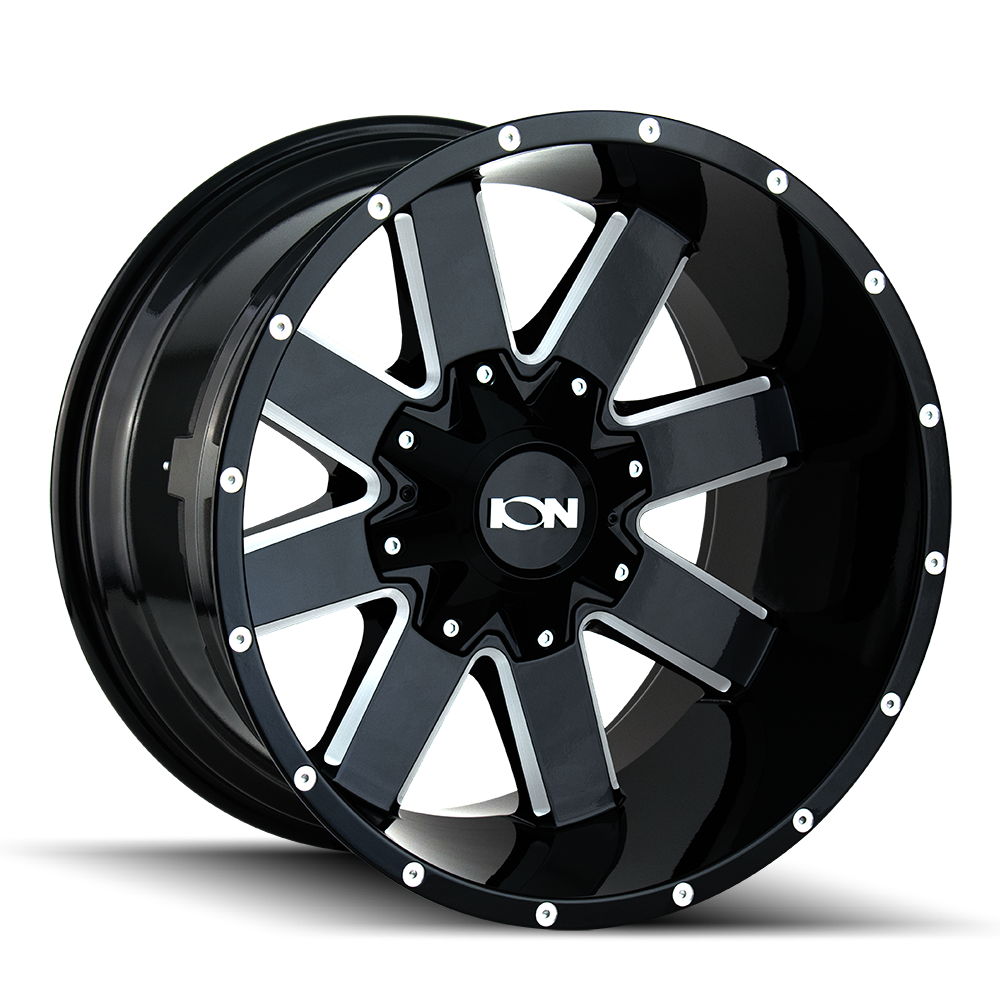 ION ALLOY ION 141 GLOSS BLACK MILLED 20X9 6-120/6-139.7 18MM 78.10MM