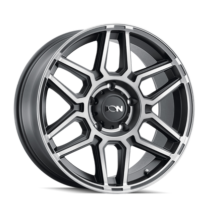 ION ALLOY ION 146 MATTE BLACK MACHINED WITH DARK 20X10 5-127 -19MM 78.1MM