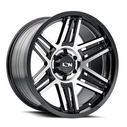 ION ALLOY ION 147 GLOSS BLACK MACHINED 17X9 8-180 0MM 124.1MM