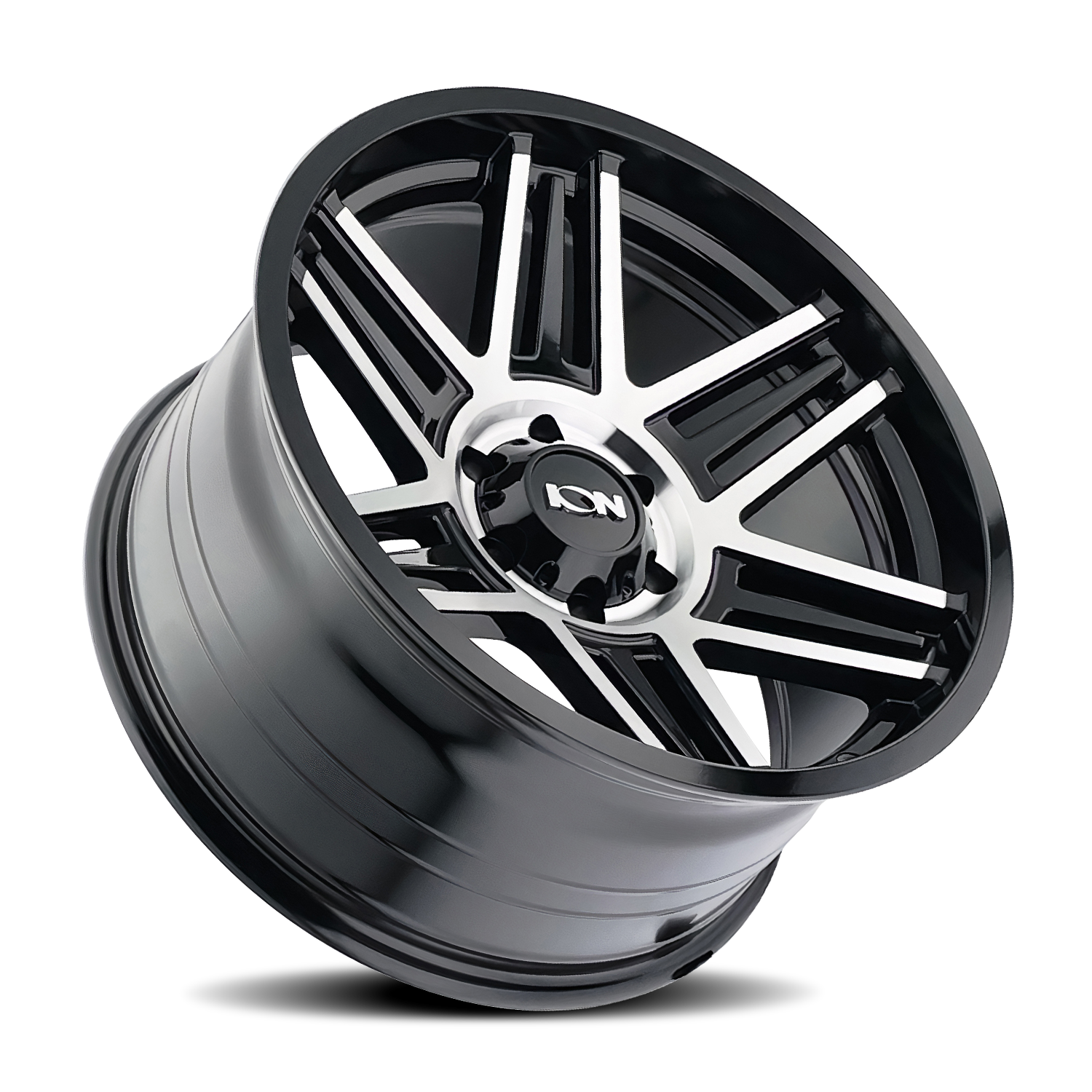 ION ALLOY ION 147 GLOSS BLACK MACHINED 17X9 8-180 0MM 124.1MM