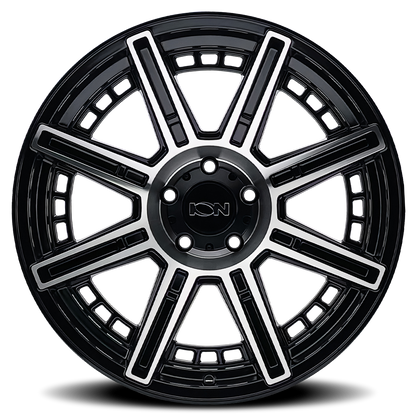 ION ALLOY ION 149 GLOSS BLACK MACHINED 20X10 6-135 -24MM 87.1MM
