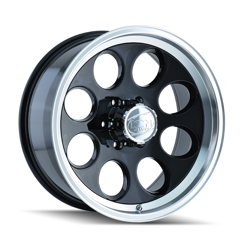 ION ALLOY ION 171 GLOSS BLACK MACHINED 15X10 6-139.7 -38MM 106MM