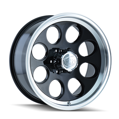 ION ALLOY ION 171 GLOSS BLACK MACHINED 15X10 6-139.7 -38MM 106MM