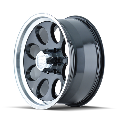 ION ALLOY ION 171 GLOSS BLACK MACHINED 15X10 5-114.3 -38MM 83.82MM