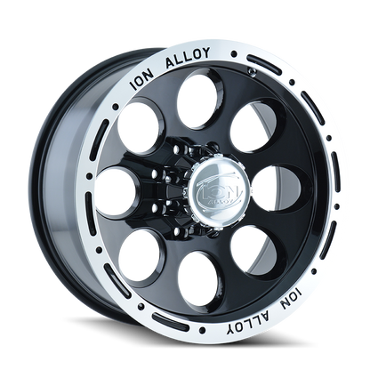 ION ALLOY ION 174 GLOSS BLACK MACHINED 17X9 6-139.7 0MM 106MM