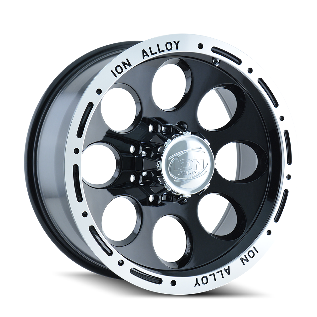 ION ALLOY ION 174 GLOSS BLACK MACHINED 15X10 5-139.7 -38MM 108MM