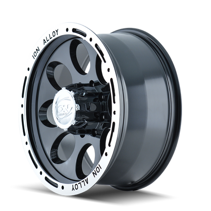 ION ALLOY ION 174 GLOSS BLACK MACHINED 16X8 6-139.7 -5MM 106MM