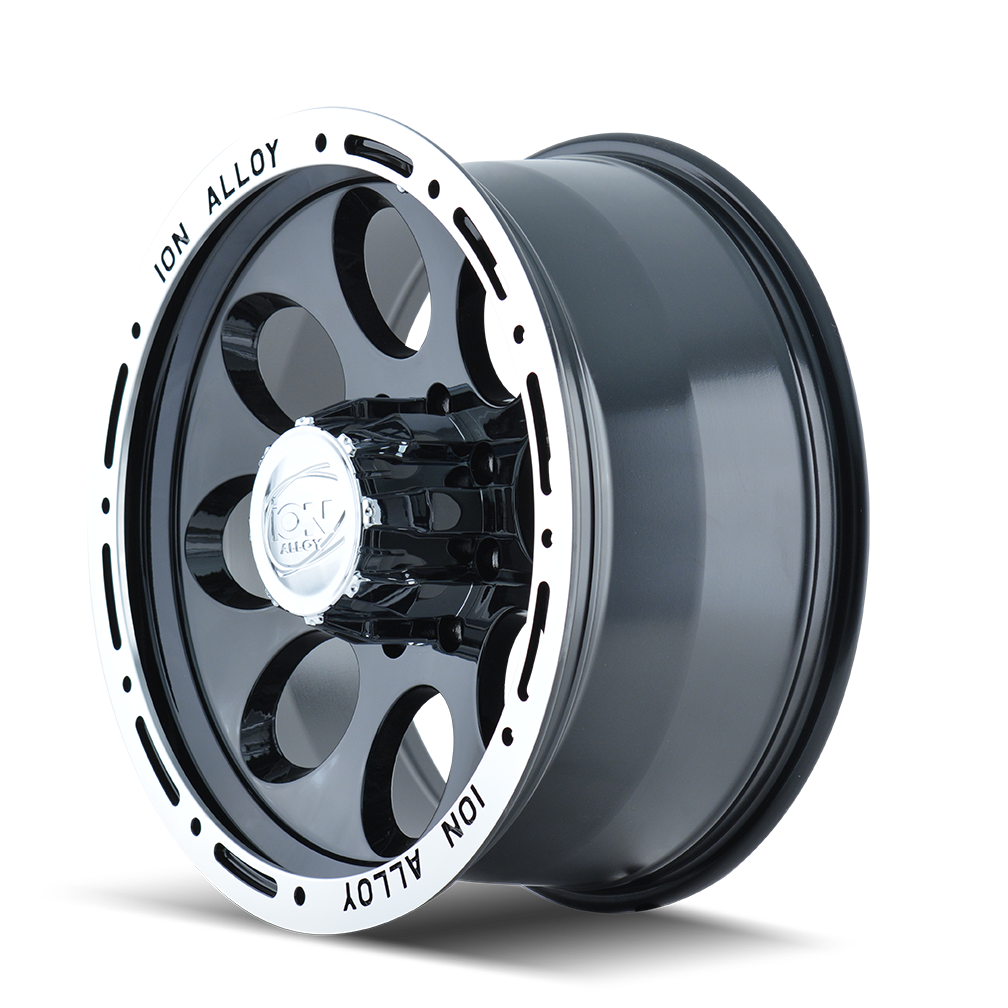 ION ALLOY ION 174 GLOSS BLACK MACHINED 16X10 8-165.1 -38MM 130.8MM
