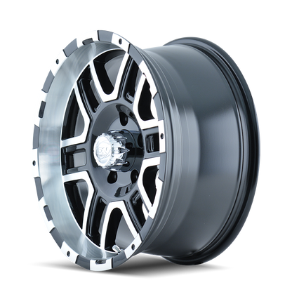 ION ALLOY ION 179 SATIN BLACK MACHINED 17X8 6-127 10MM 78.3MM