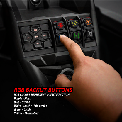 Sierra6, 6-Output, 3-Rocker Electronic Accessory Smart Switcher - Universal