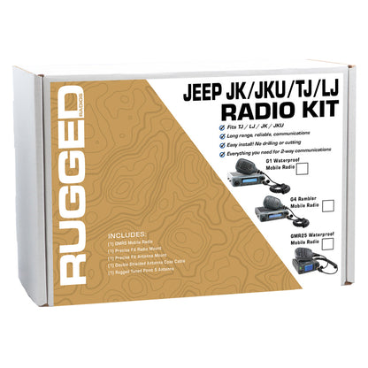 GMRS Mobile Radio Kit for Jeep Wrangler JK and JKU