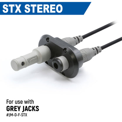 Dual Headset / Helmet Jack Flush Mount