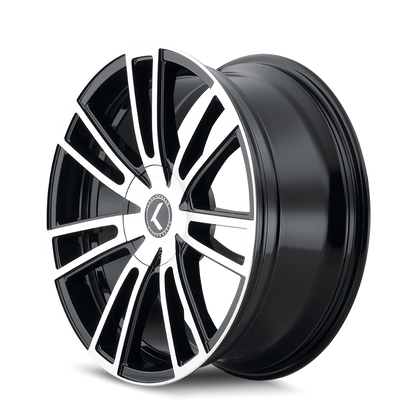 KRAZE KRAZE SPECTRA 183 GLOSS BLACK MACHINED 18X8 5-110/5-127 40MM 72.62MM